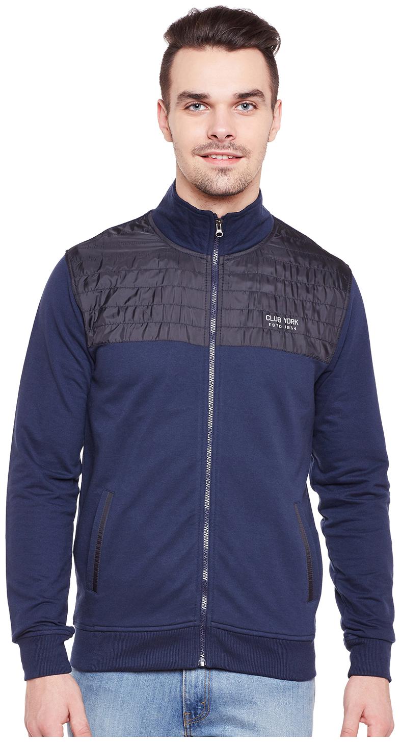 

Club York Men Blue High neck Sweatshirt