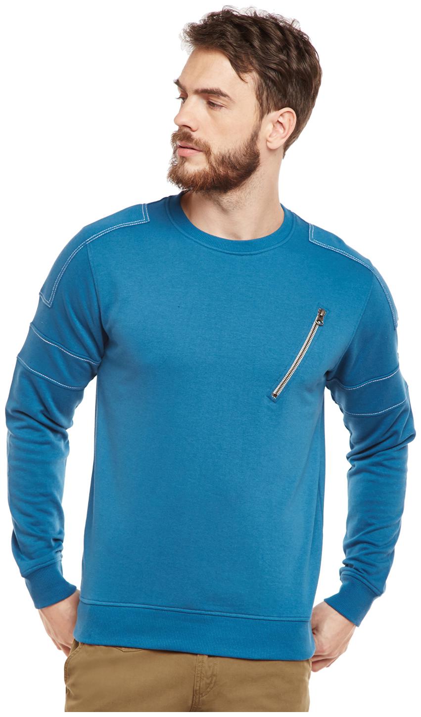 

Club York Men Blue Round neck Sweatshirt