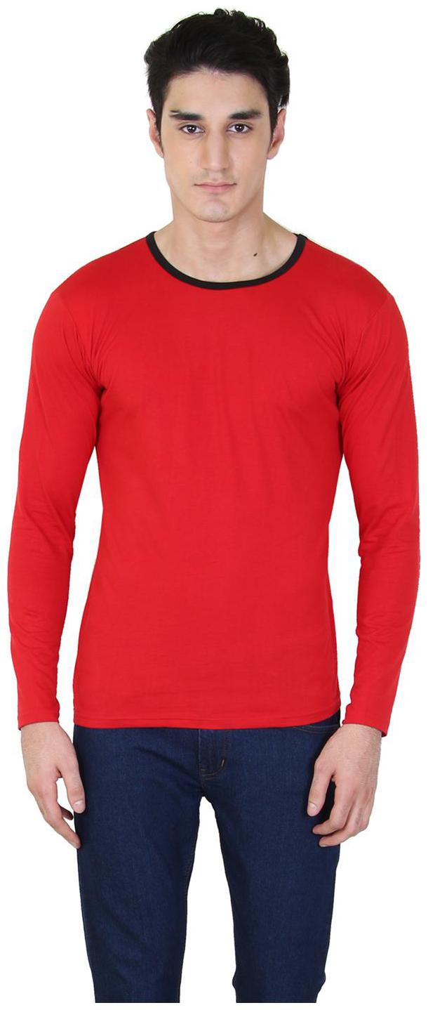 

Bi Fashion Men Red Slim fit Cotton Round neck T-Shirt - Pack Of 1