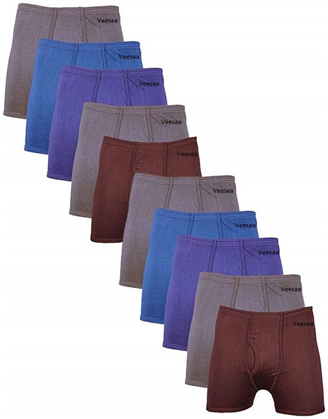 VEE SAA Solid Trunks - Assorted ,Pack Of 10