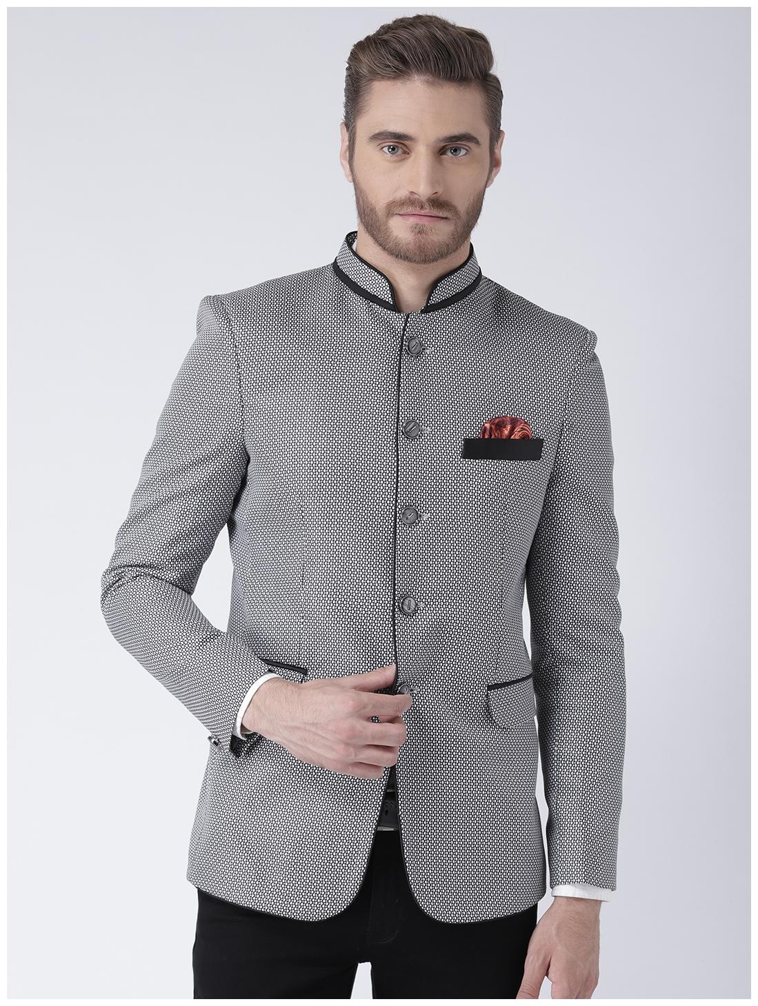 

Hangup Men Multi Printed Regular fit Single Breasted Blazer