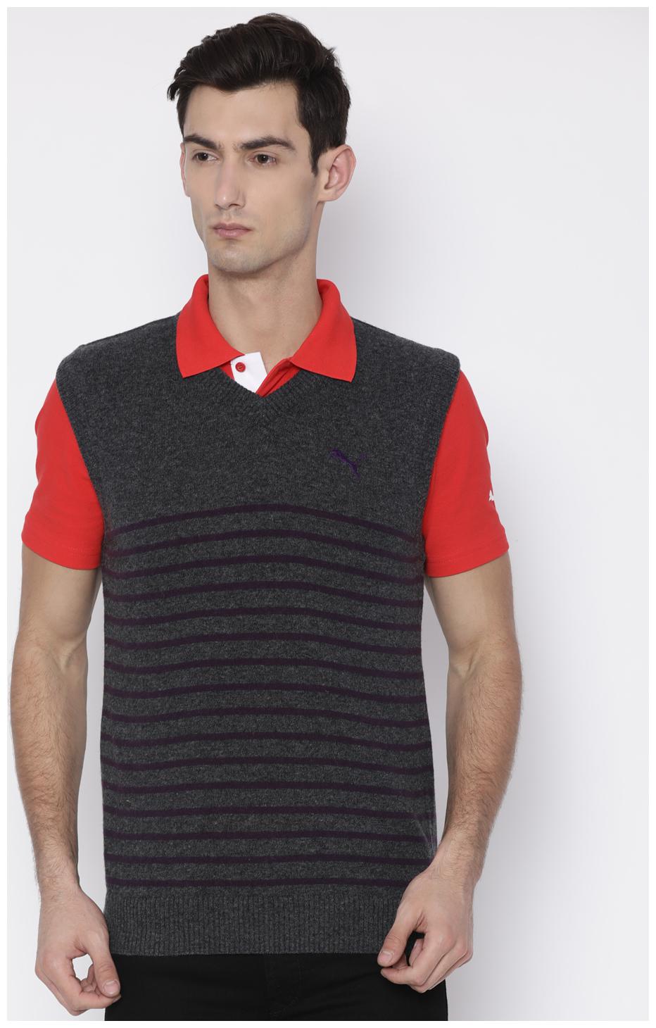 

Mens Stripe S L Wool Sweaterer