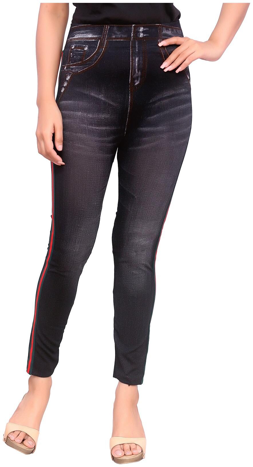 

Mesh Women Black Straight fit Jegging