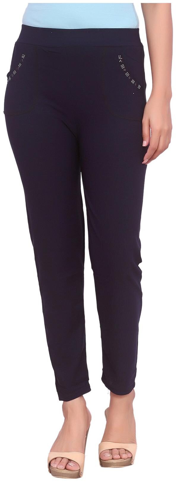 

Mesh Women Navy Straight fit Jegging