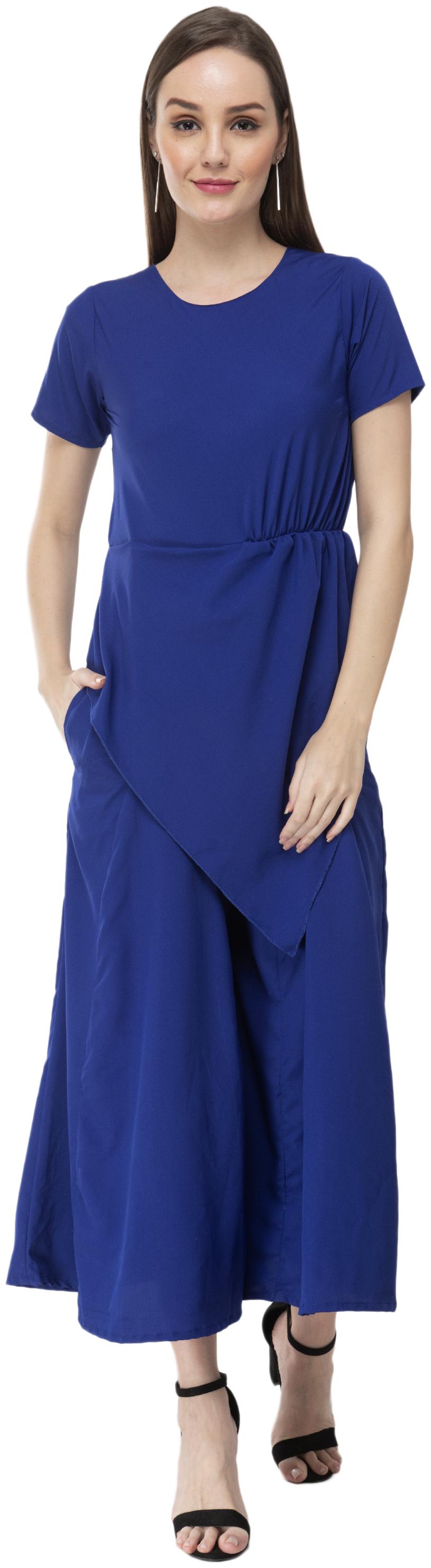 

Milky Way Solid Jumpsuit - Blue