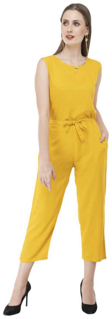 

Milky Way Solid Jumpsuit - Yellow