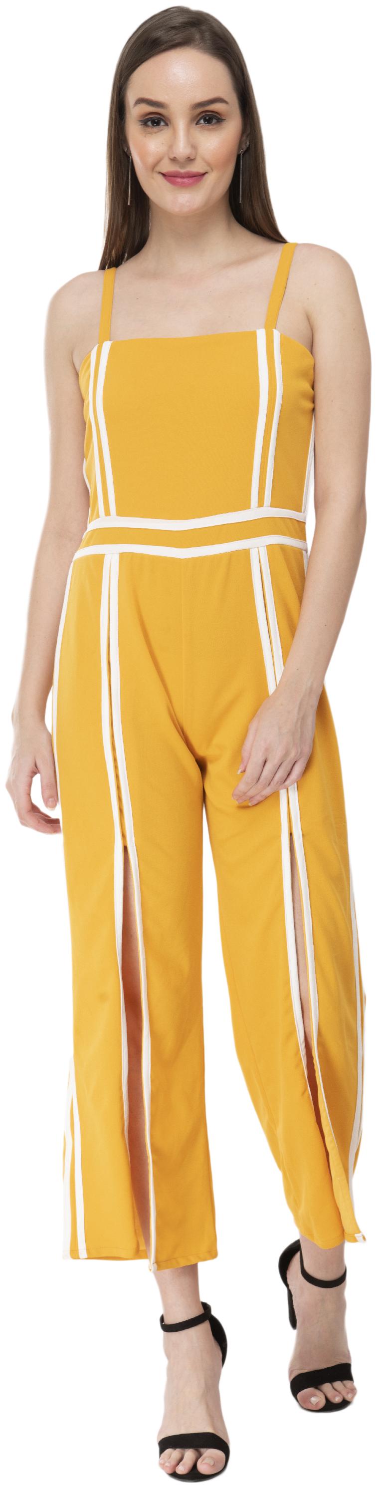 

Milky Way Solid Jumpsuit - Yellow