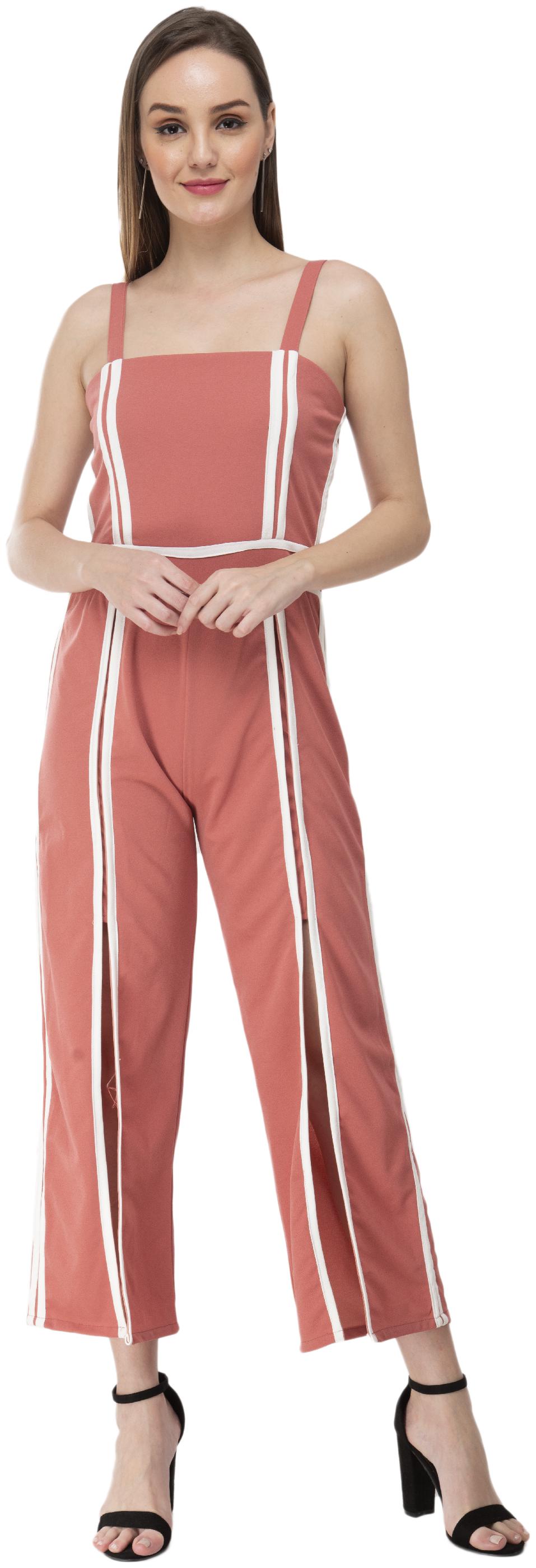 

Milky Way Solid Jumpsuit - Pink