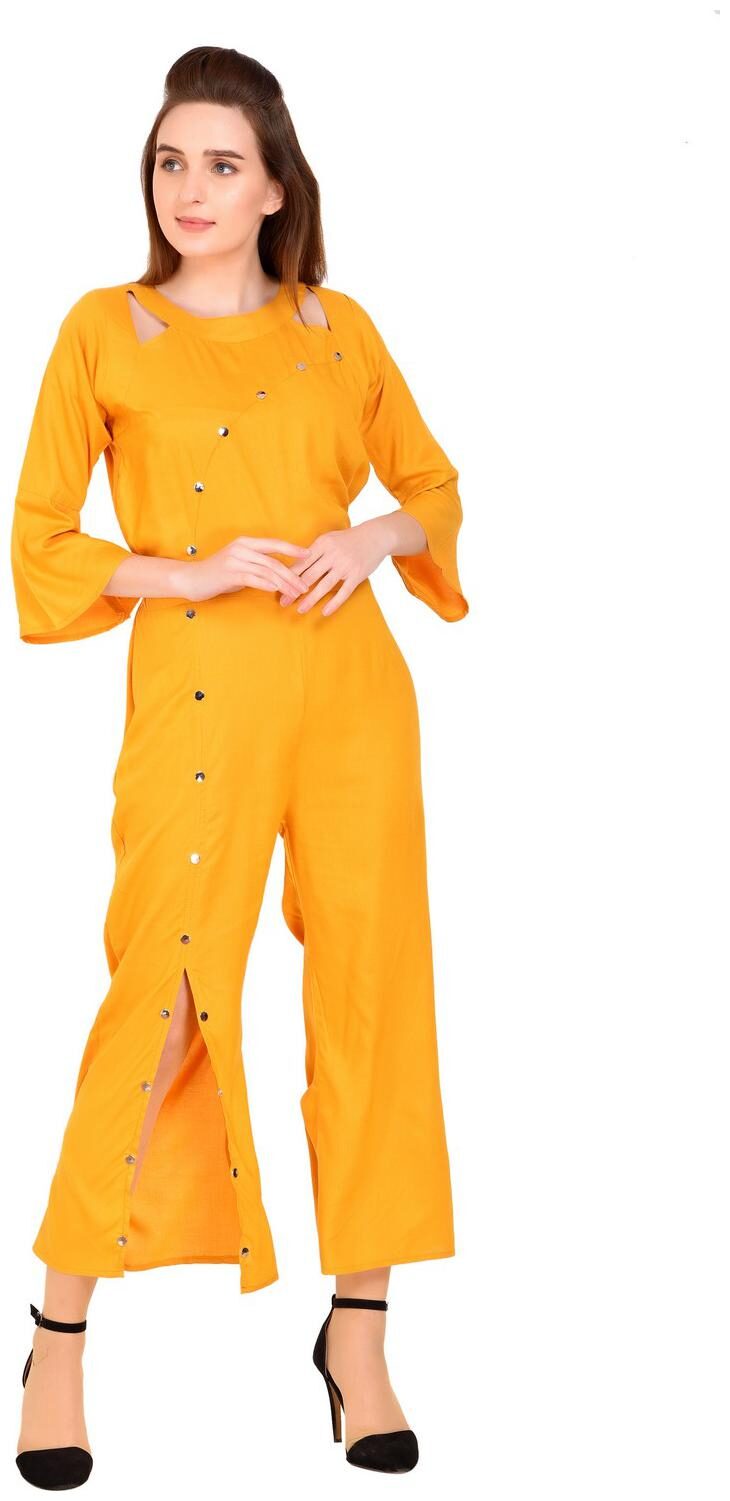 

Milky Way Solid Jumpsuit - Yellow