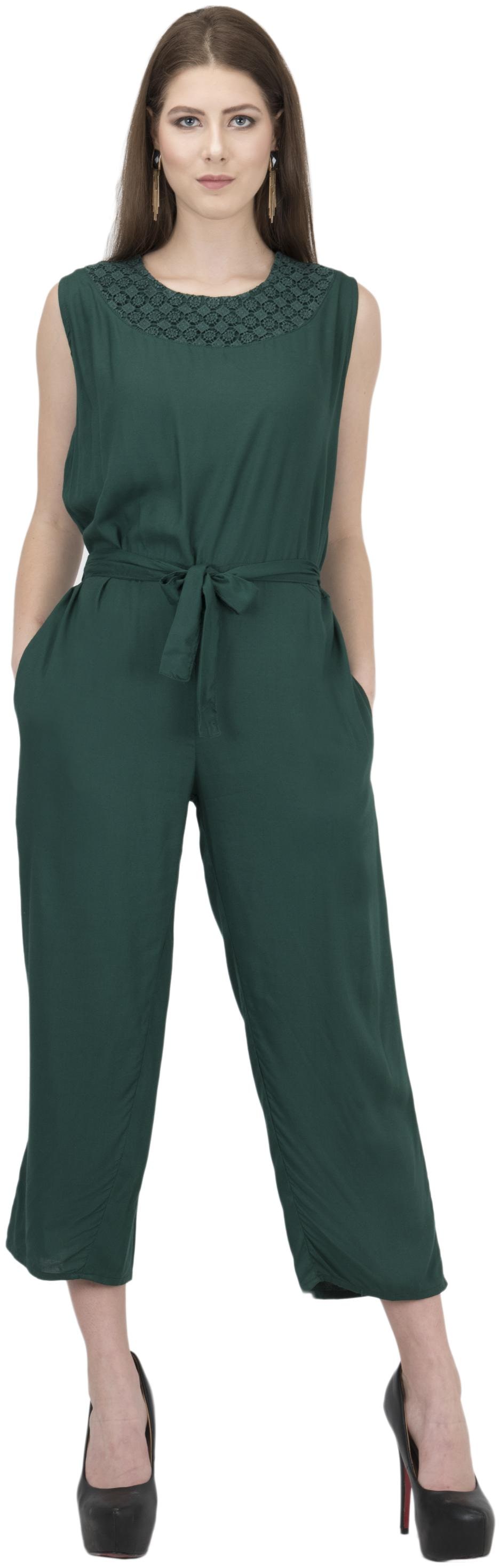 

Milky Way Solid Dungaree - Green