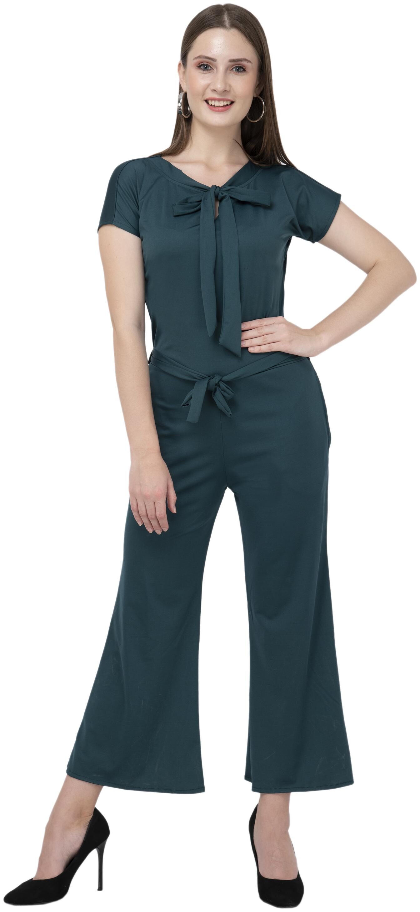 

Milky Way Solid Jumpsuit - Blue