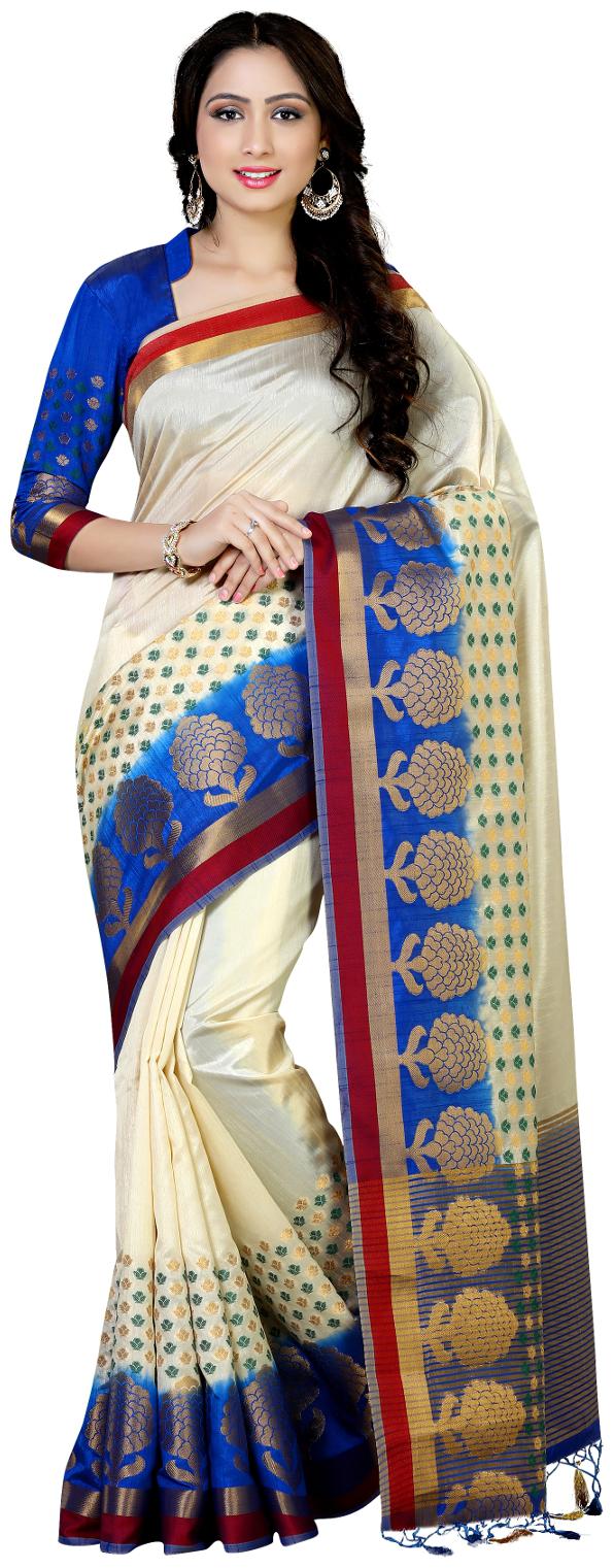 

Mimosa By Kupinda Art Silk Saree Kanjivaram Style Color Royal Blue (4060-229-2D-HWT-RBLU)