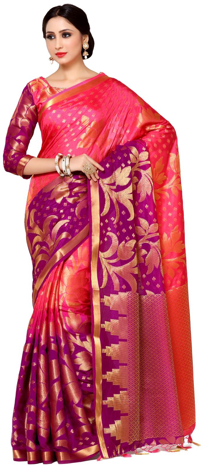 

Mimosa By Kupinda Women s Tussar Silk Saree