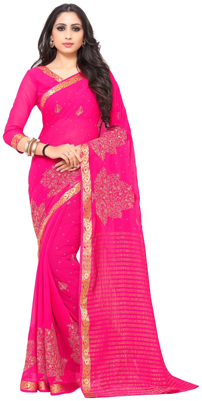 

Mimosa Pink Woven Kanchipuram Silk Regular Saree With Blouse With blouse