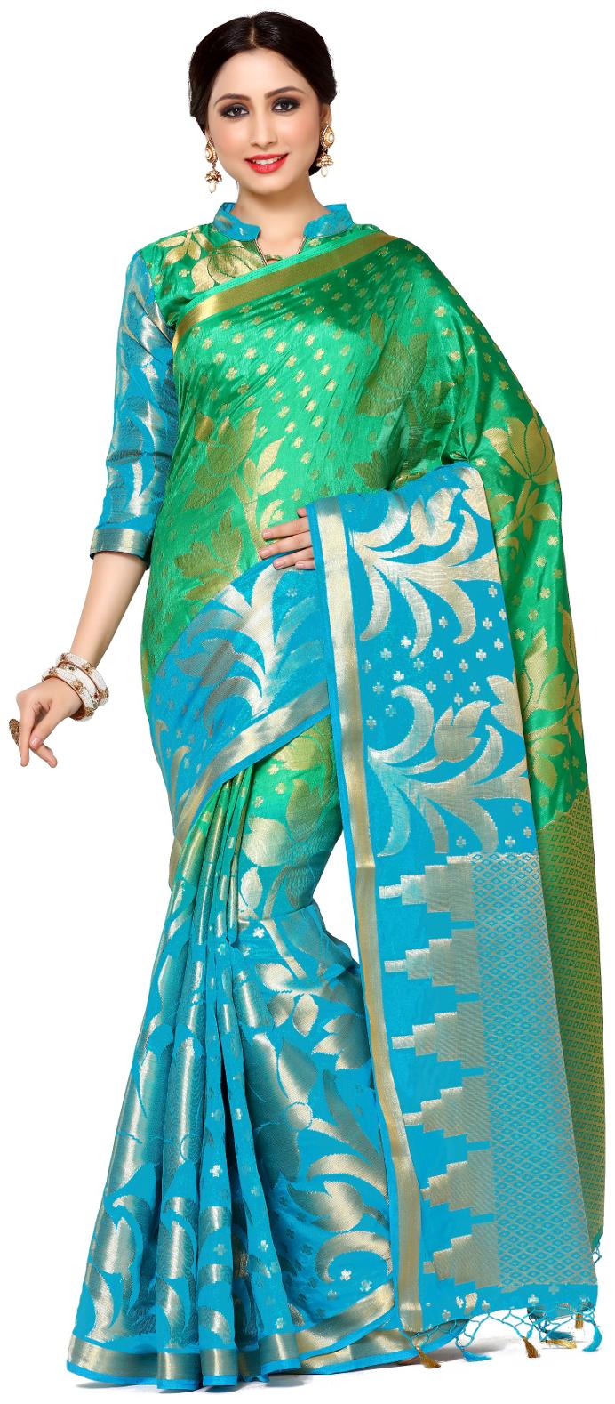 

Mimosa By Kupinda Women s Tussar Silk Saree