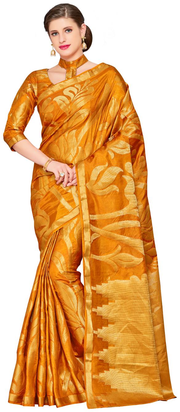 

Mimosa Kanjivaram Style Art Silk saree color Gold ( 4210-163-SD-MUST )