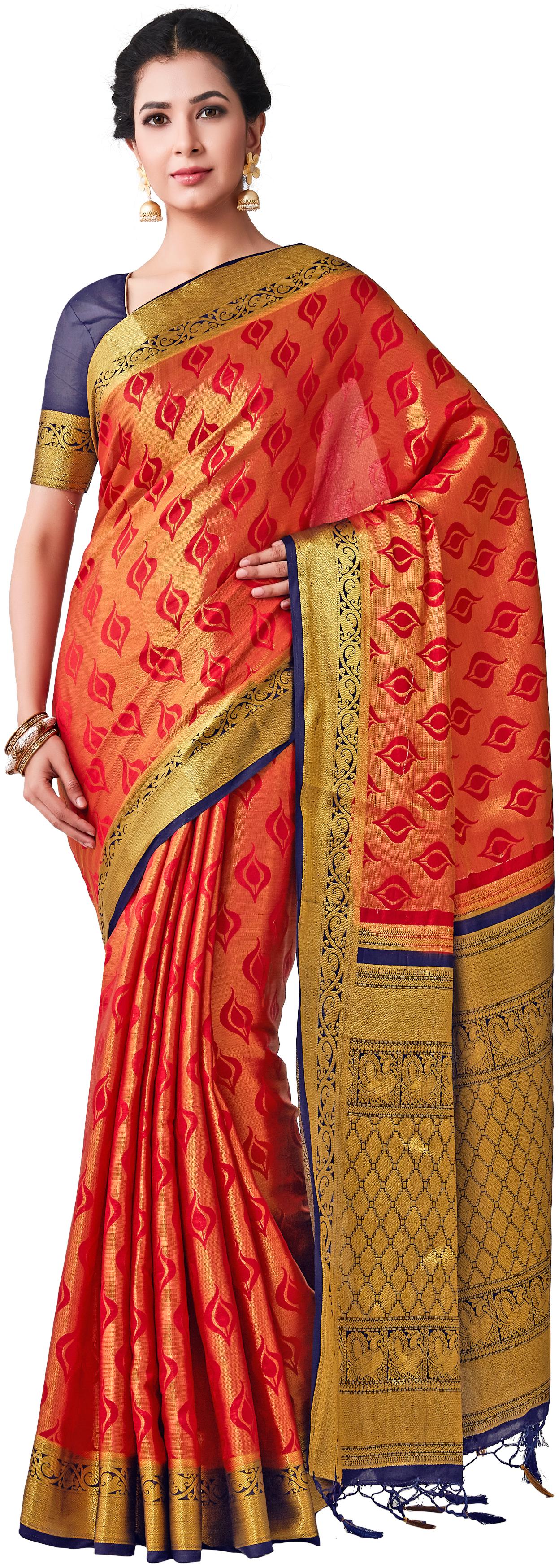 

Mimosa Silk Wedding Universal Saree Red