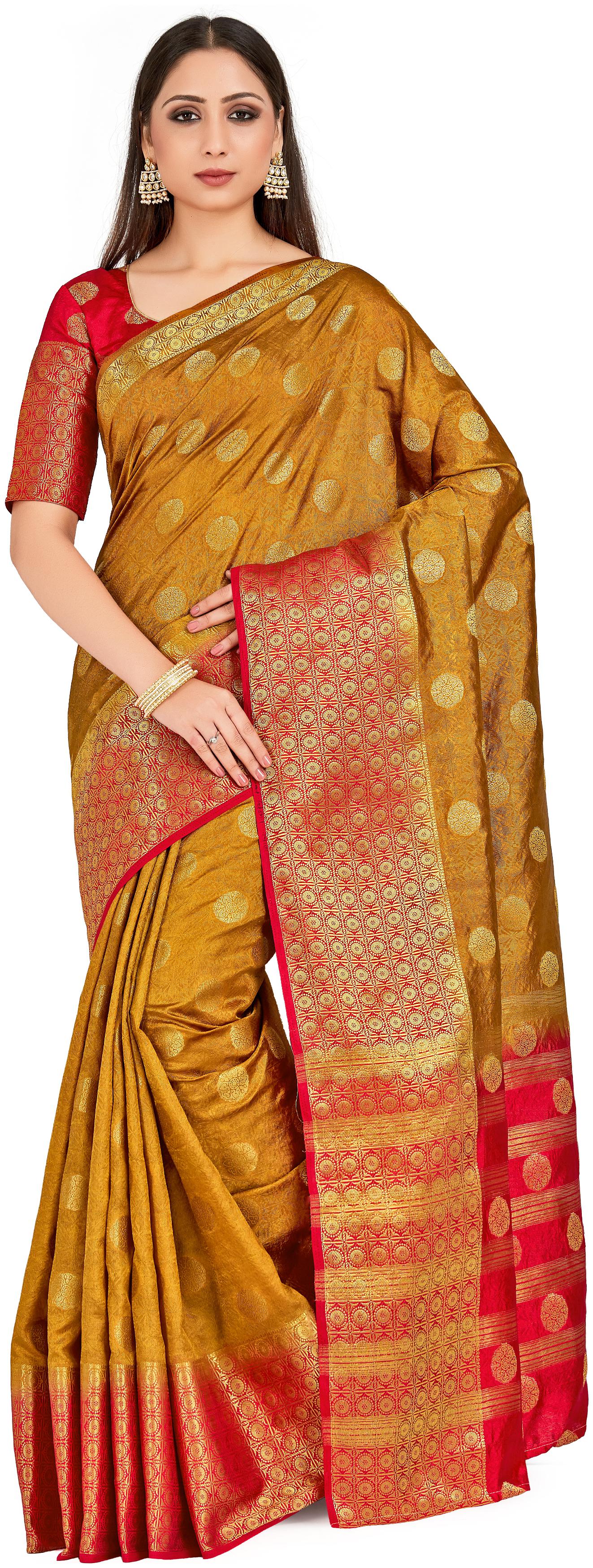 

Mimosa Silk Festive Universal Saree Brown