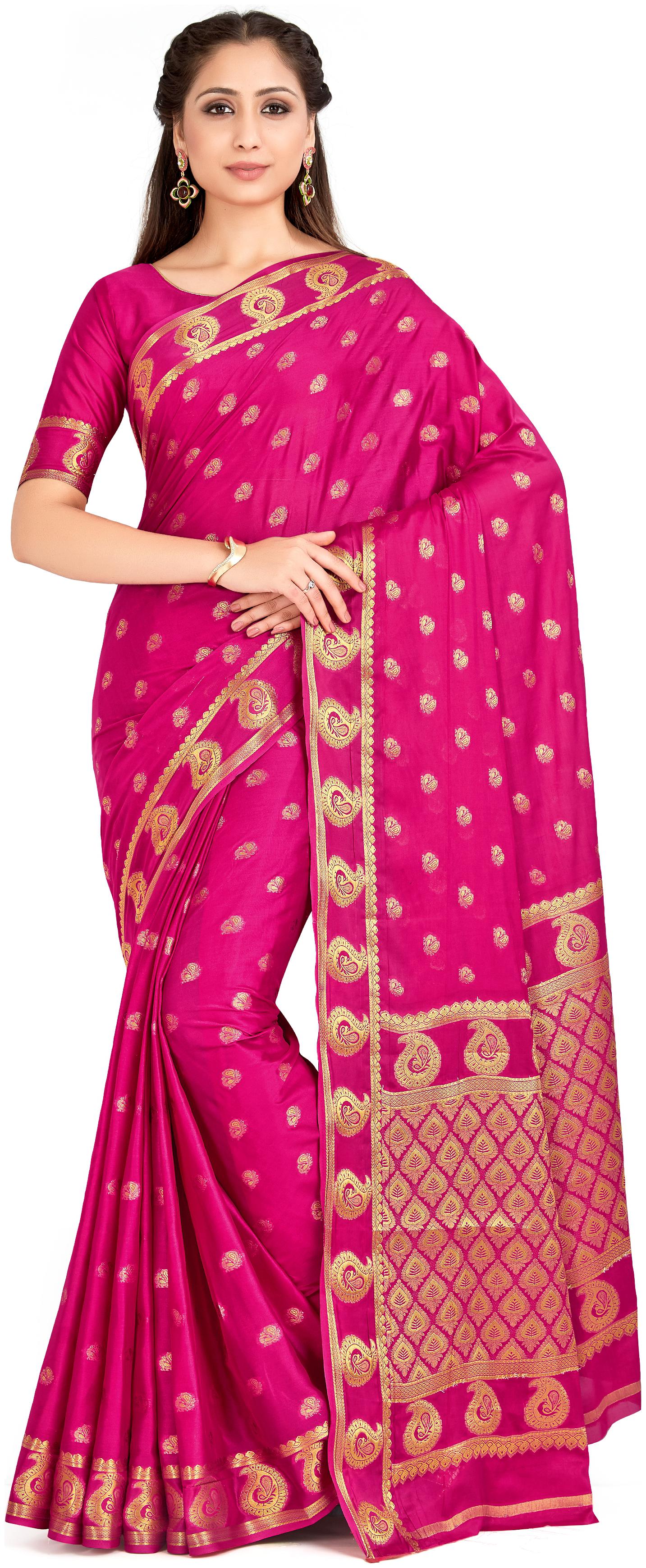 

Mimosa Silk Festive Universal Saree Pink