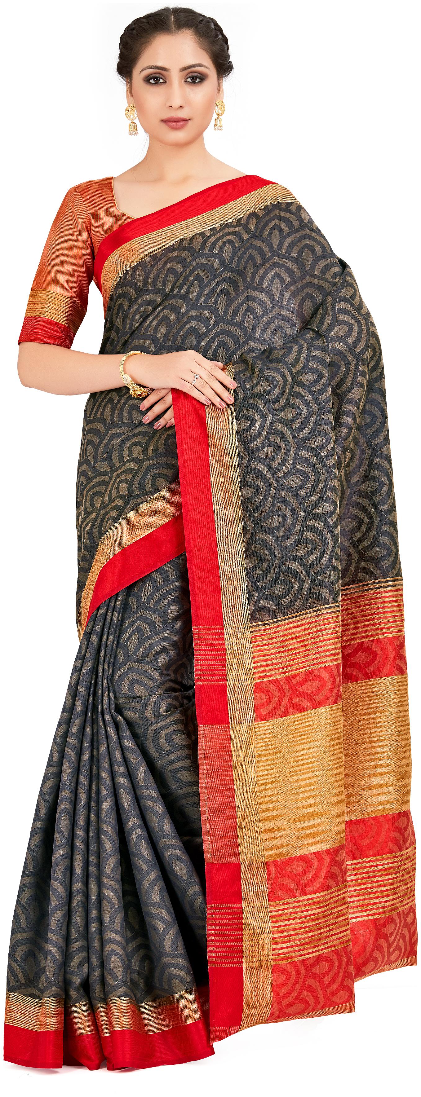 

Mimosa Silk Festive Universal Saree Black