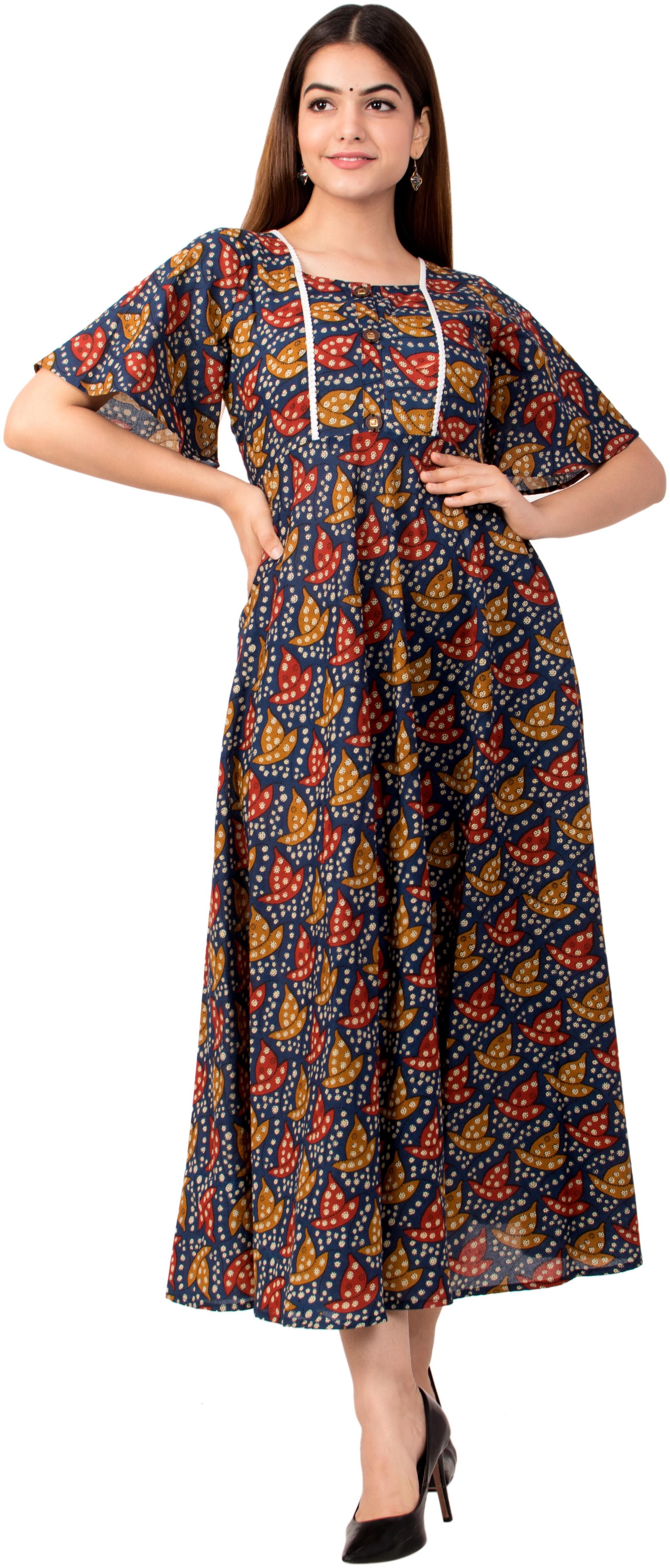 

MIRAVAN Women Multi Printed Anarkali Kurta