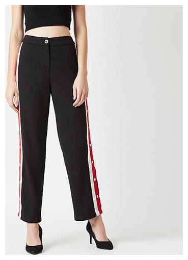 

Miss Chase Women Black Regular fit Regular trousers
