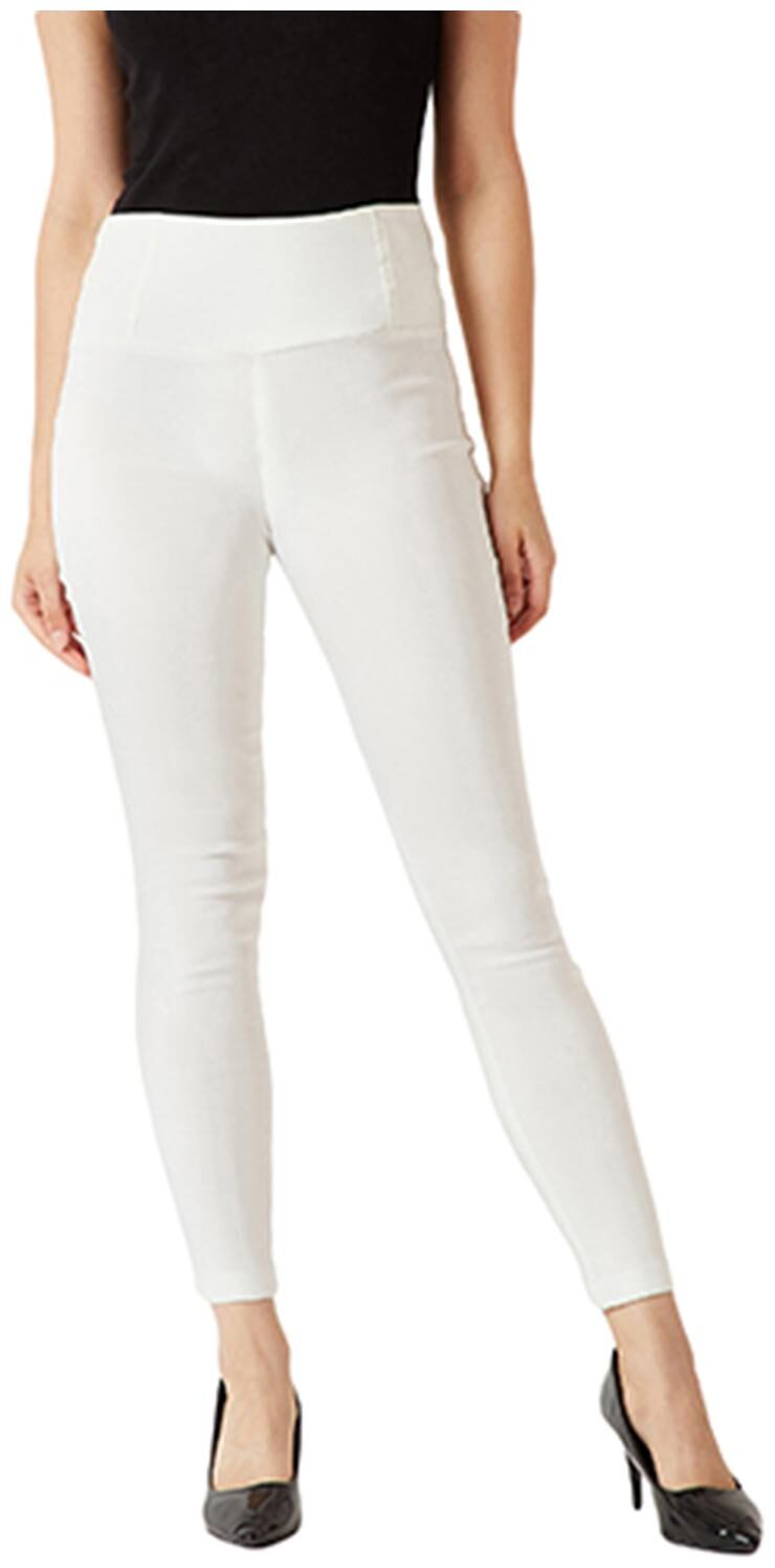 

Miss Chase Women White Slim fit Jegging