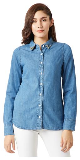 

Miss Chase Women Blue Solid Regular Fit Shirt