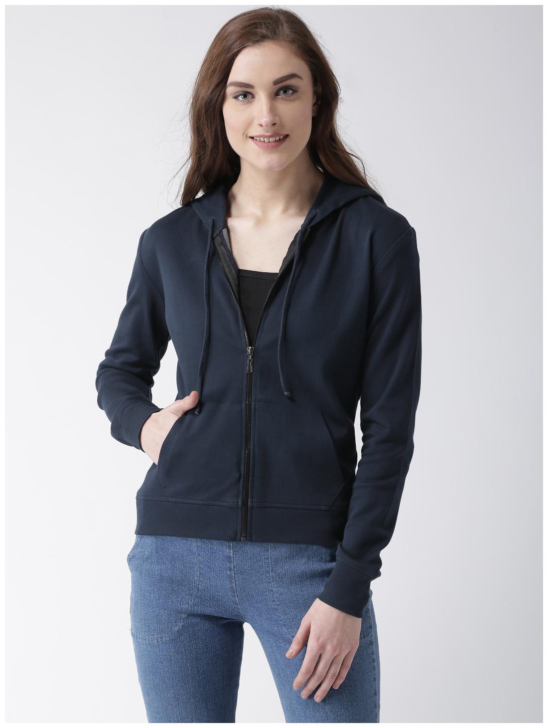 

Miss Chase Women Solid Sweatshirt - Blue
