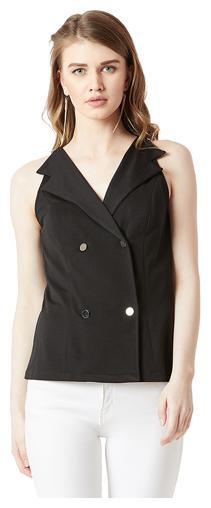 

Miss Chase Women Solid Regular top - Black