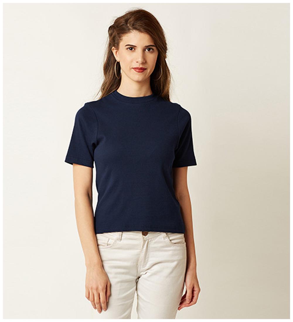 

Miss Chase Women Solid Regular top - Blue