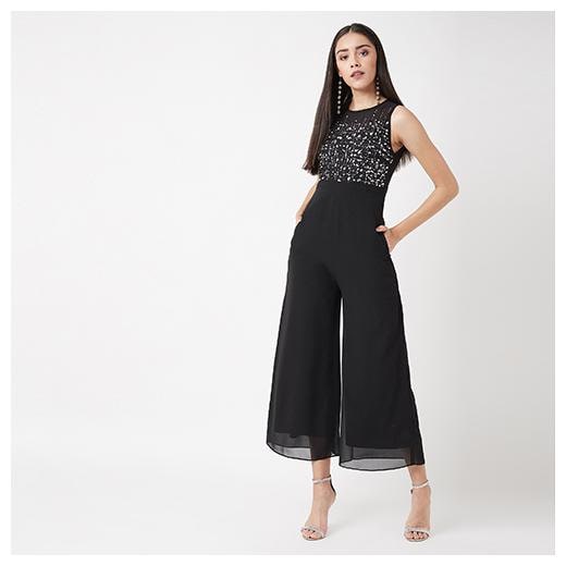 

Miss Chase Embellished Jumpsuit - Black