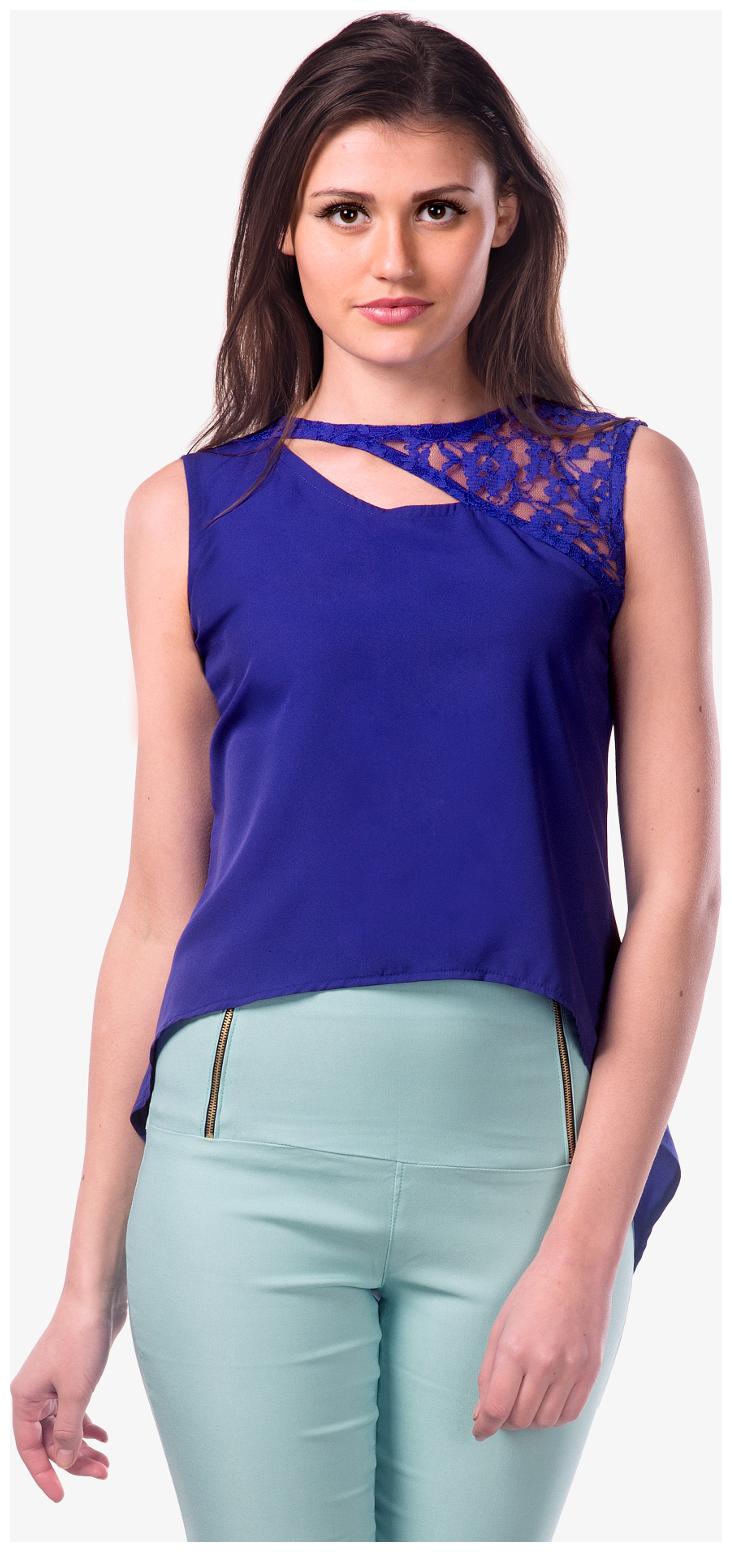 

Miss Chase Women Solid Regular top - Blue