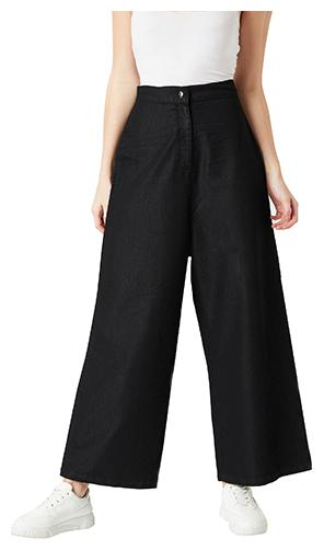 

Miss Chase Women Black Regular fit Regular trousers