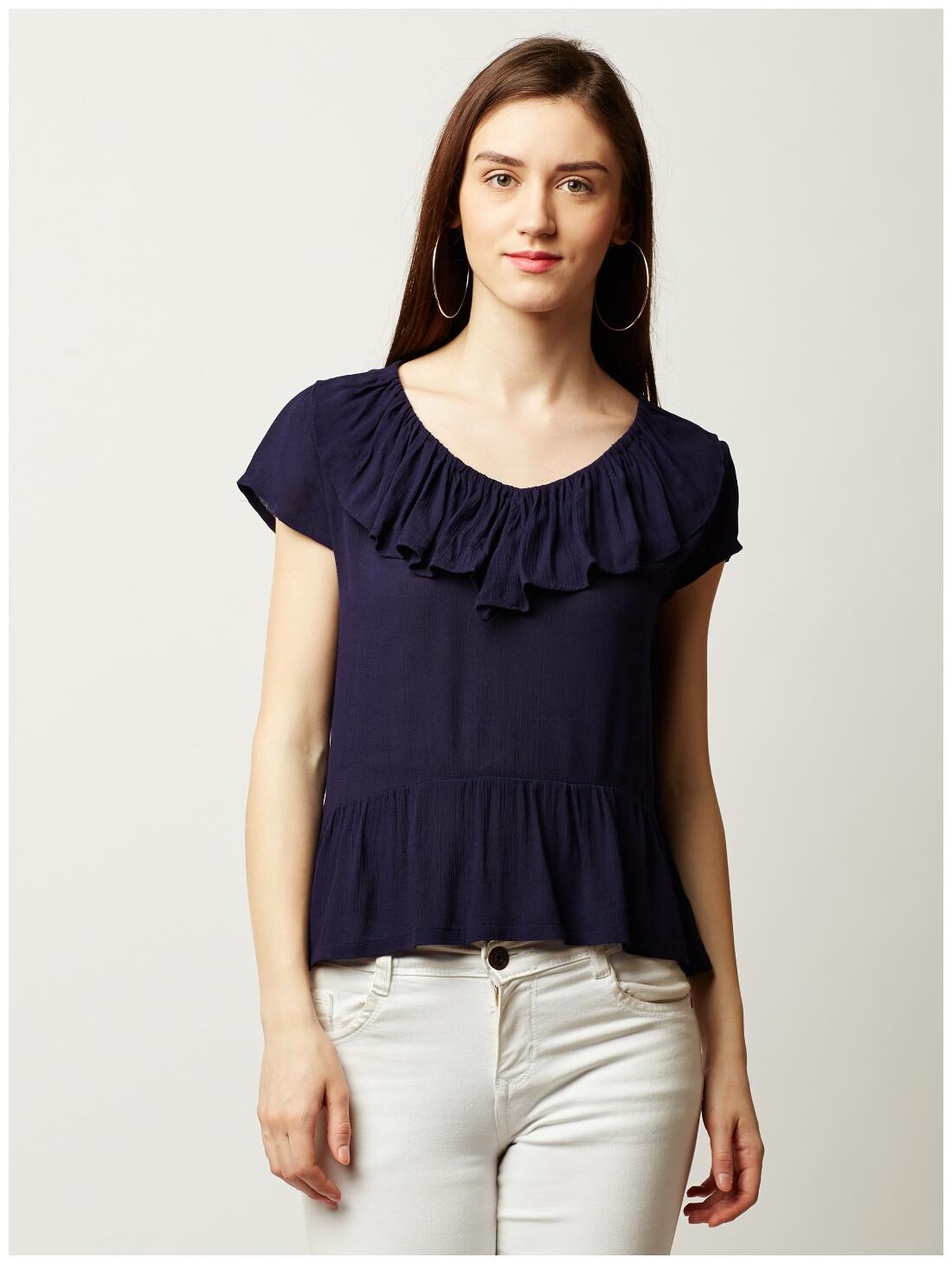 

Miss Chase Women Printed Regular top - Blue