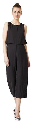 

Miss Chase Solid Jumpsuit - Black