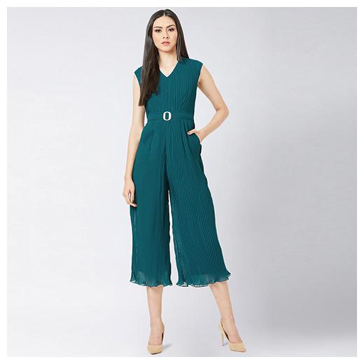 

Miss Chase Solid Jumpsuit - Green