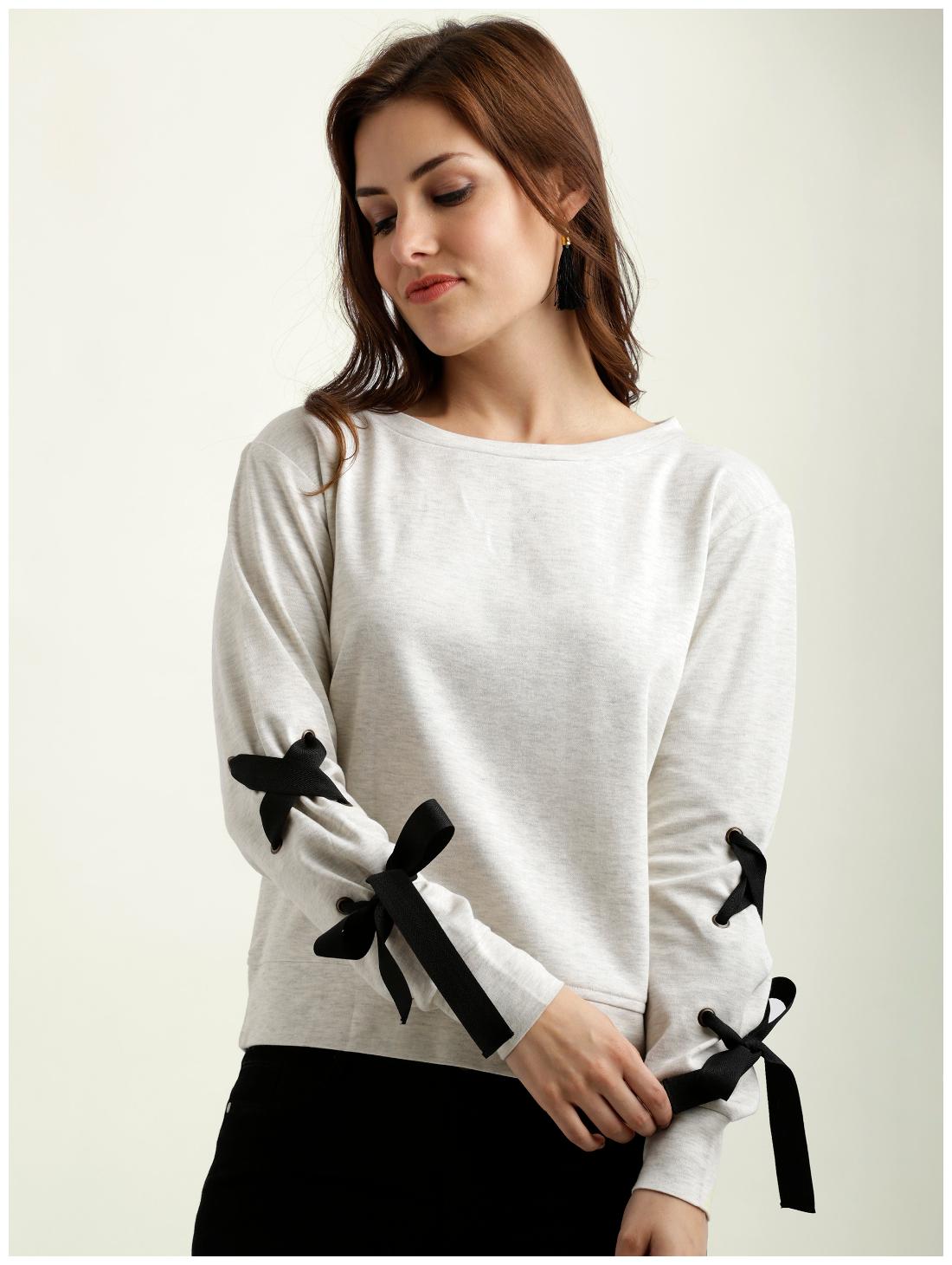 

Miss Chase Women Solid Hoodie - White
