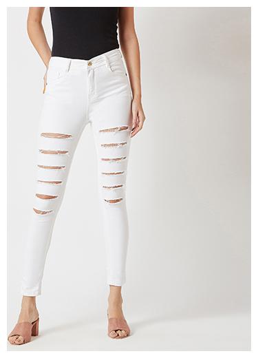 

Miss Chase Women White Skinny fit Jeans