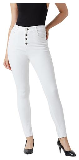 

Miss Chase Women White Skinny fit Jeans