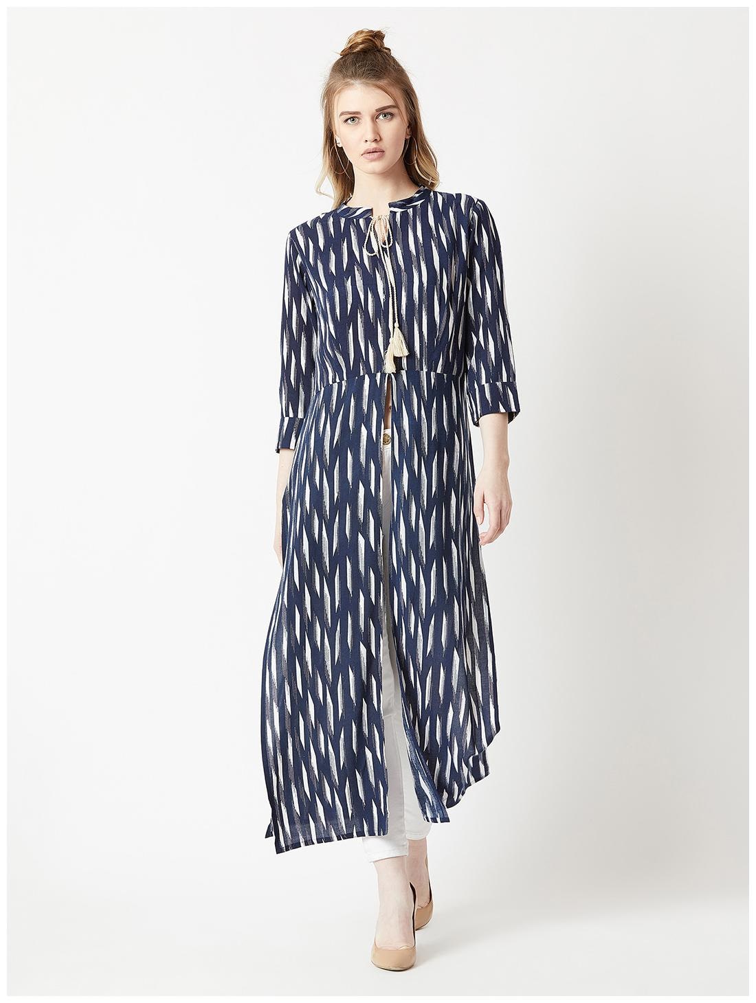

Miss Chase Women Rayon Abstract A-Line Top Multi