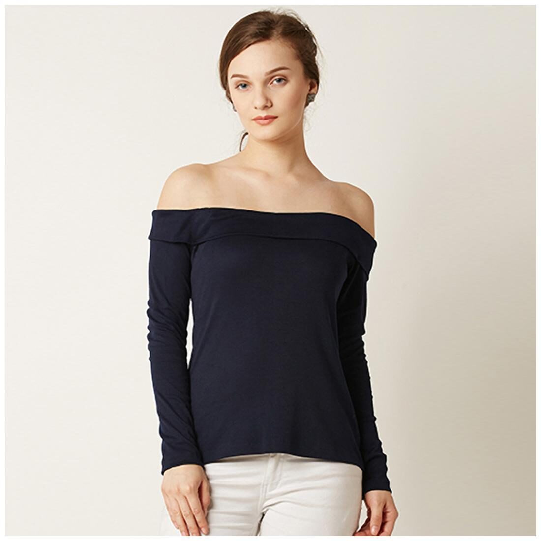 

Miss Chase Women Solid Regular top - Blue