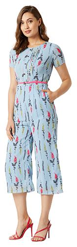 

Miss Chase Floral Jumpsuit - Blue
