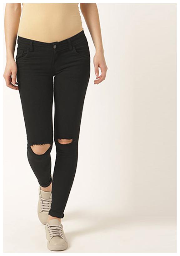 

Miss Chase Women Black Straight fit Jeans