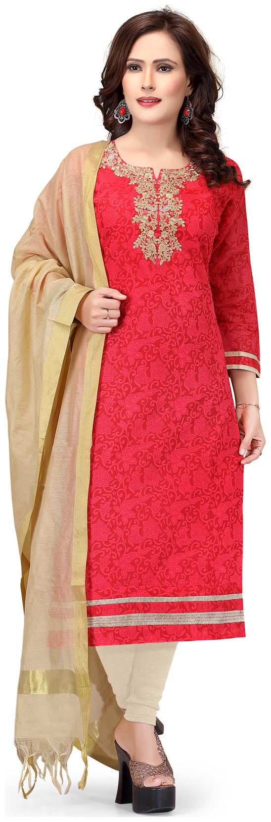 

South India Shopping Mall Women Red Solid Straight Kurta