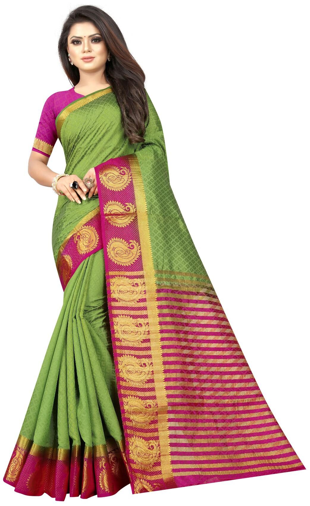 

MM VENTURE WOMEN S DESIGNER KANJIVARAM SILK SAREES