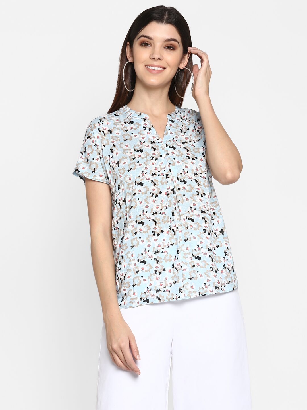 

Mode by Red Tape Women Printed Regular tunic - Blue