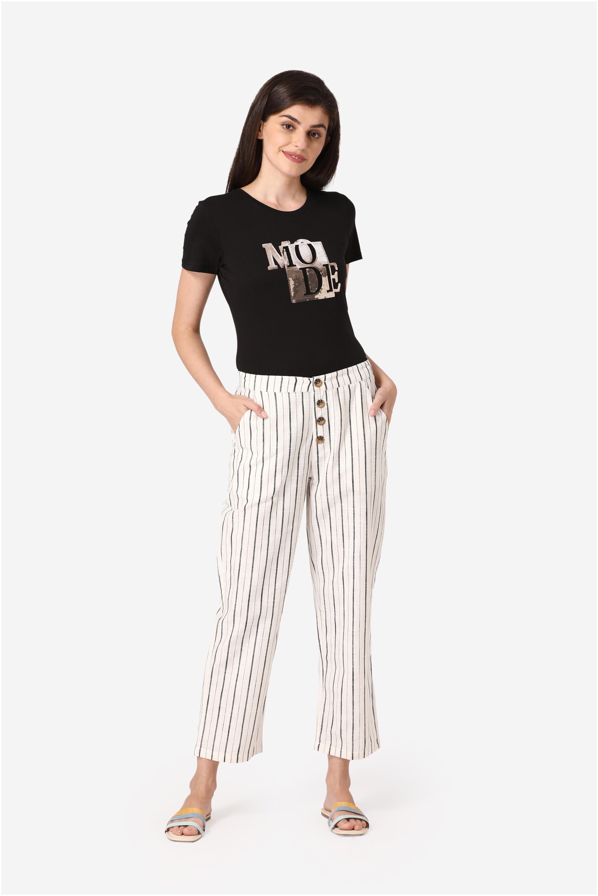 

Mode By Red Tape Women Cream Pant