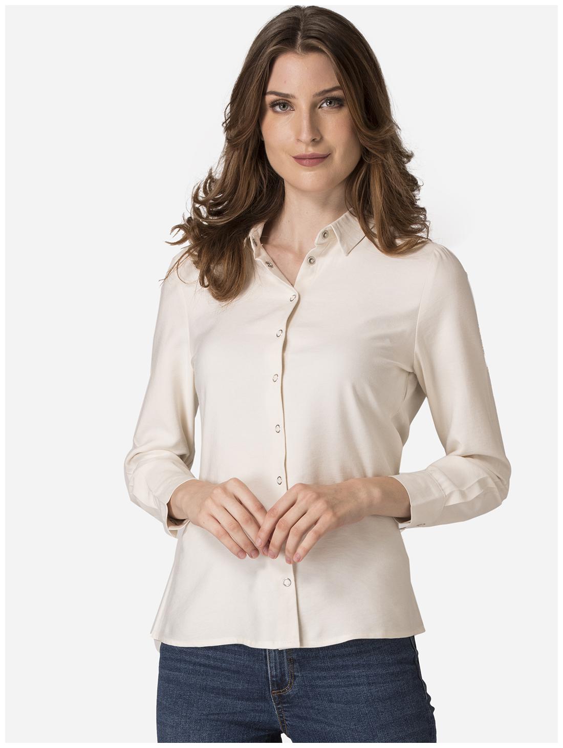 

Mode by Red Tape Women Cream Solid Regular Fit Shirt