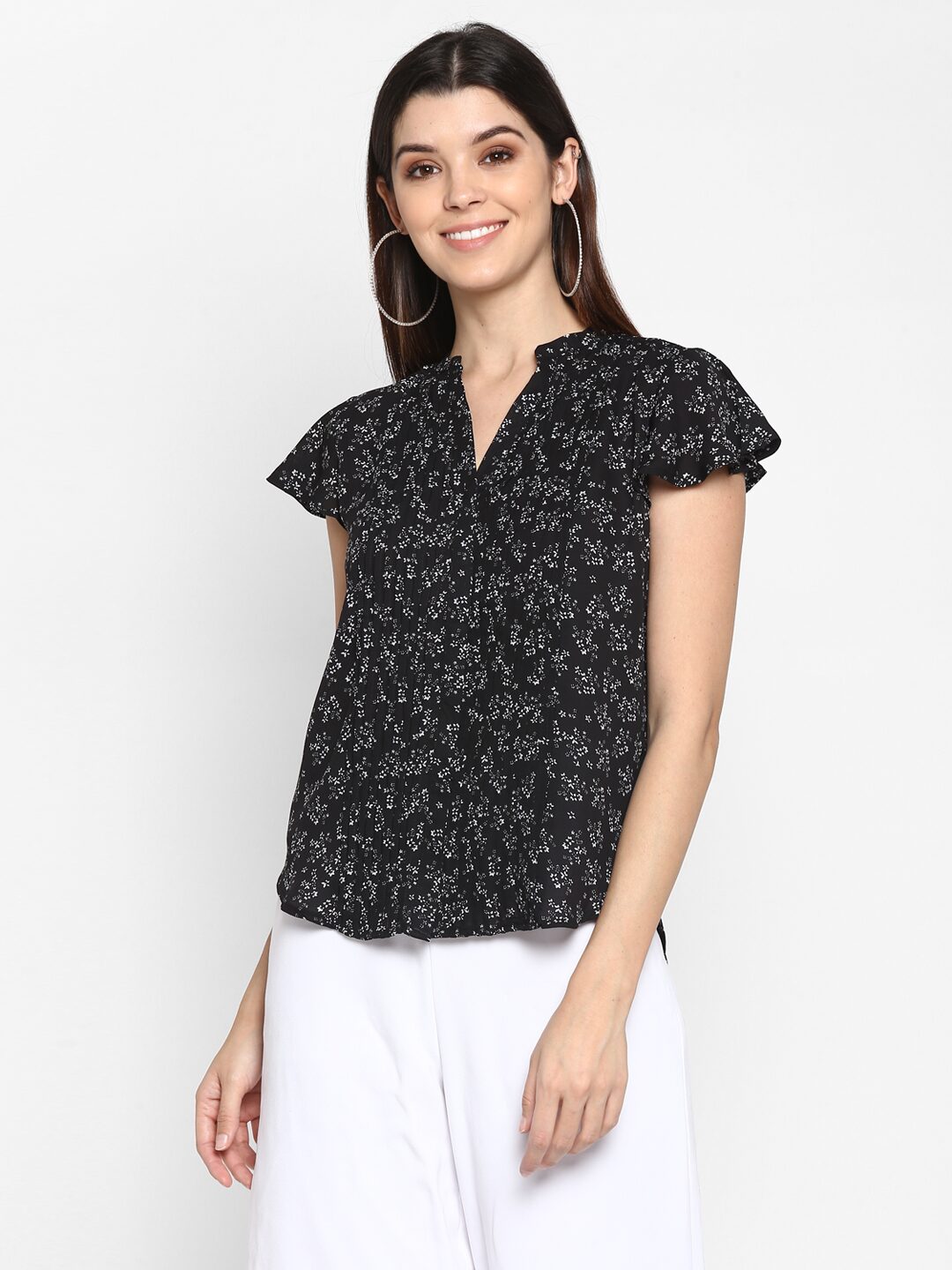 

Mode by Red Tape Women Printed Regular tunic - Black